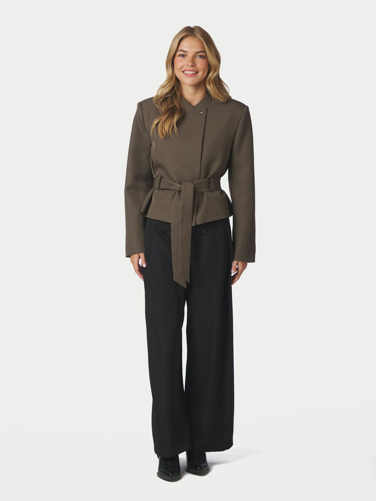 Kailyn Structure Blazer - Dusty Brown