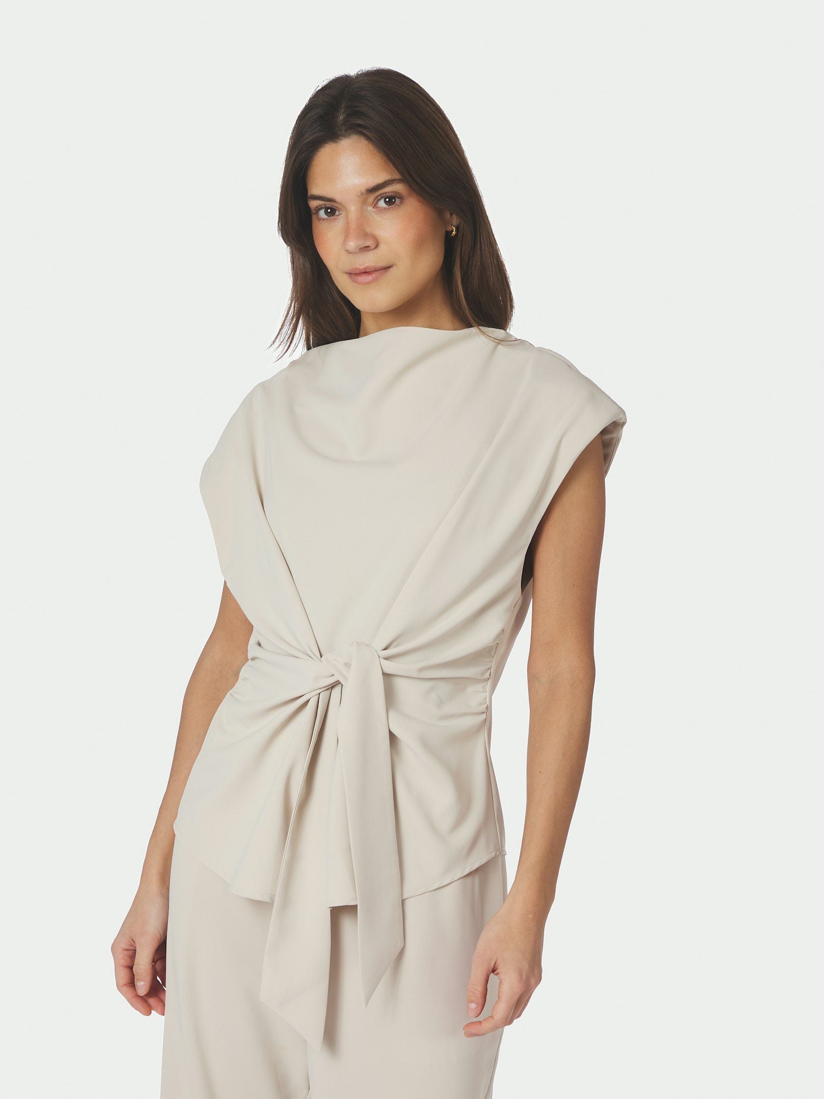 Katarim Crepe Top - Ivory