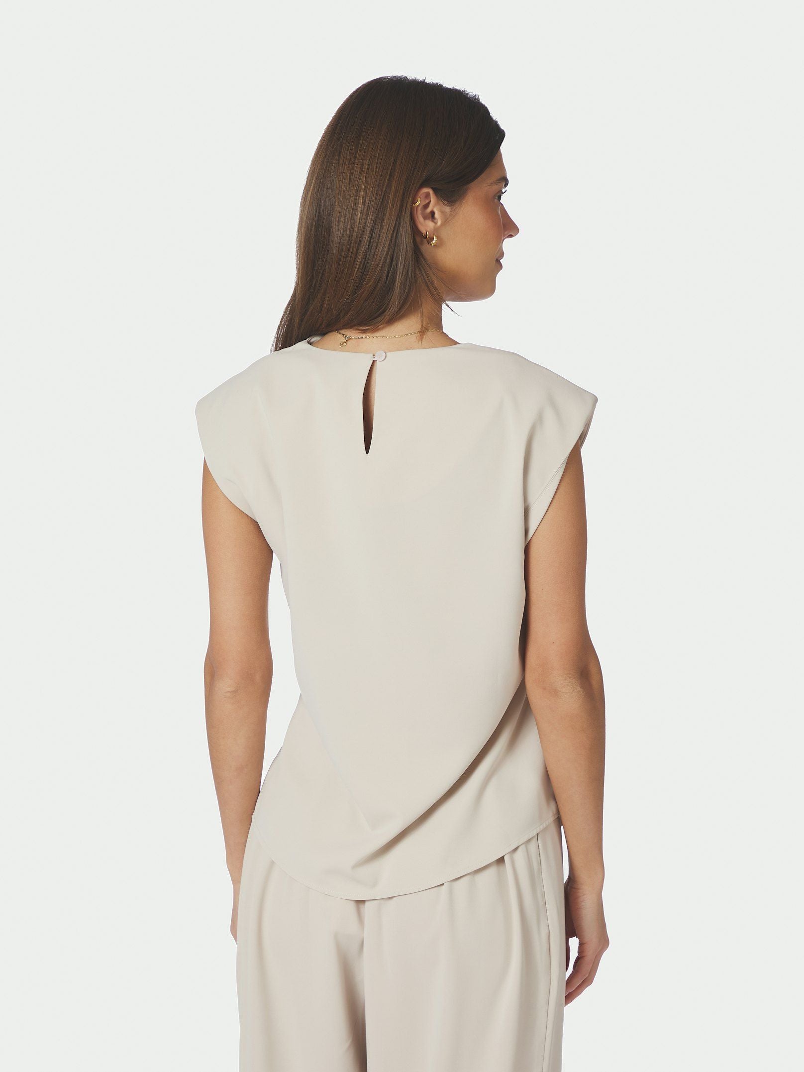 Katarim Crepe Top - Ivory