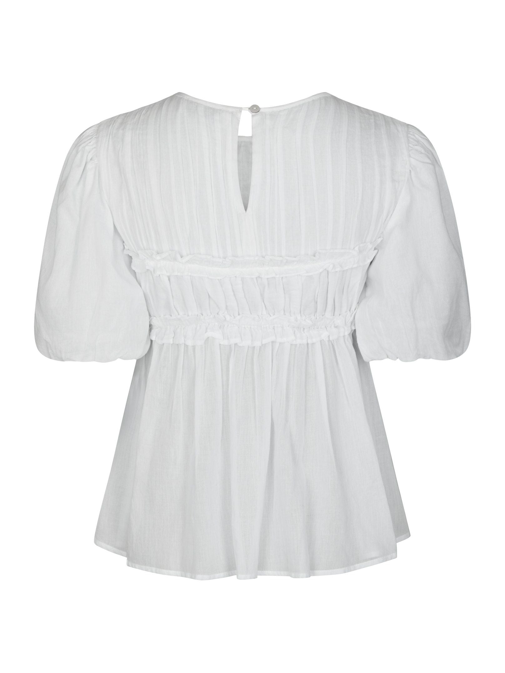 Kiril S Voile Blouse - White
