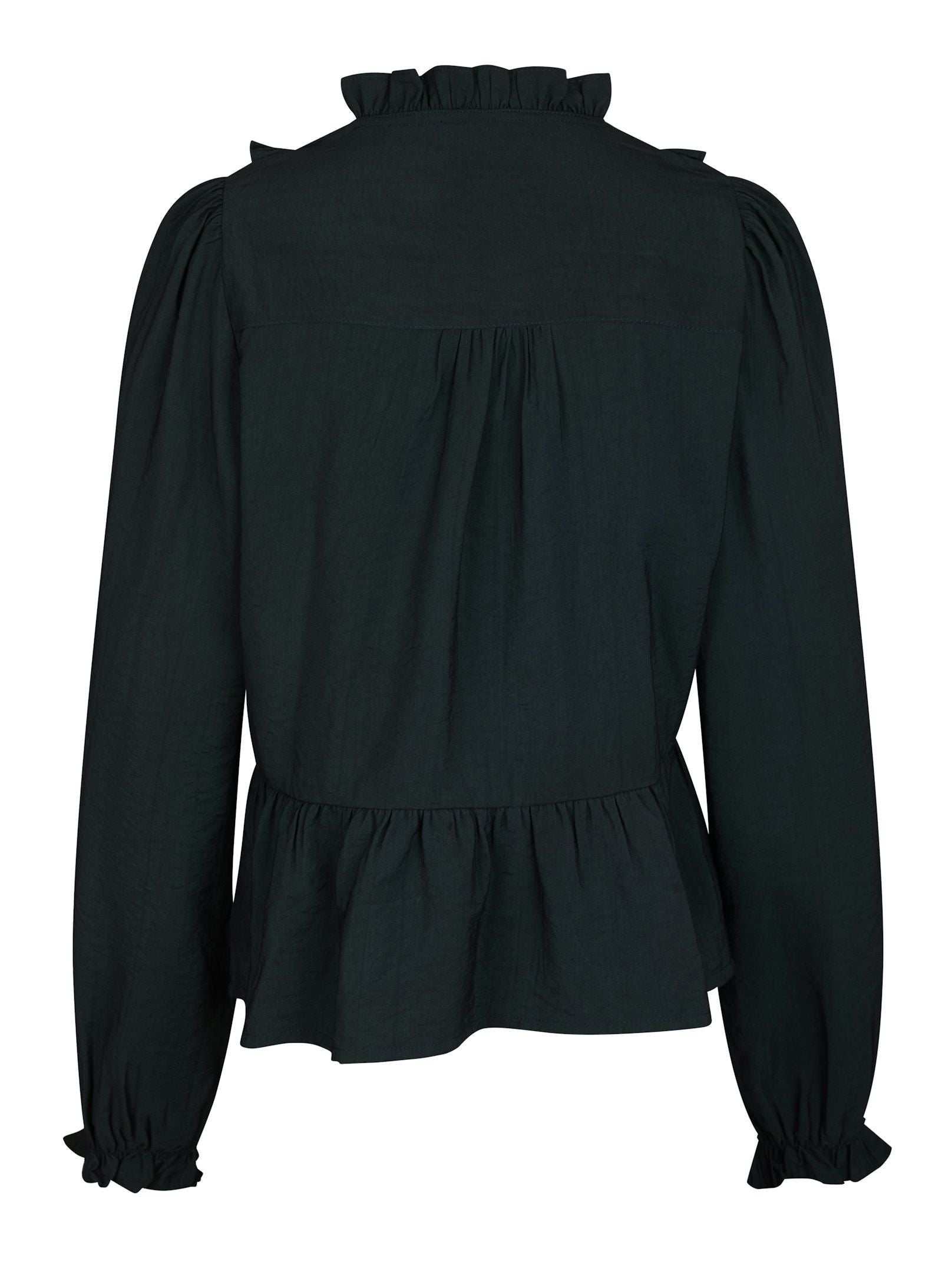 Melfy Structure Blouse - Navy