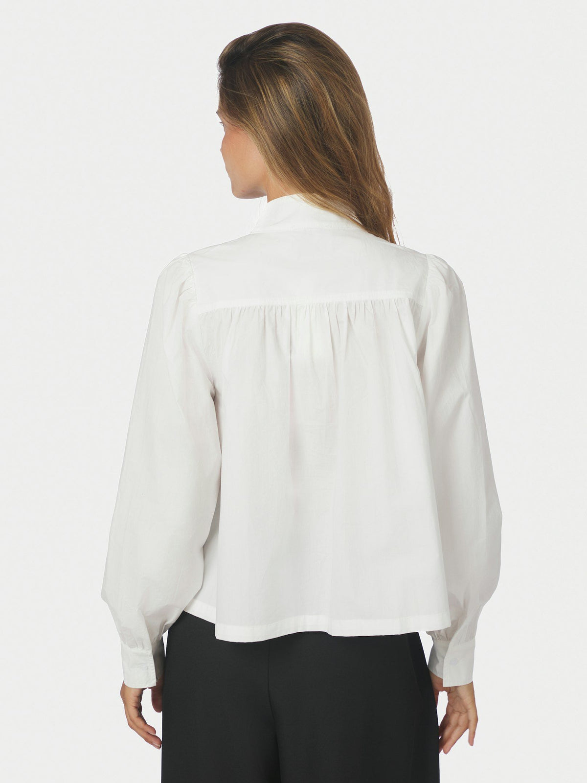 Melya Poplin Shirt - White