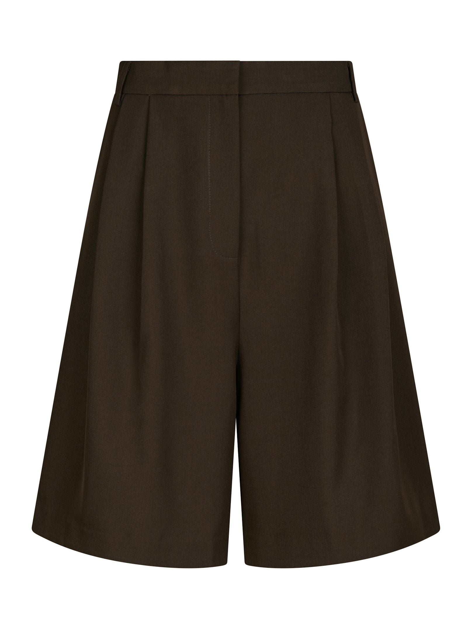 Nika Structure Shorts - Dark Brown