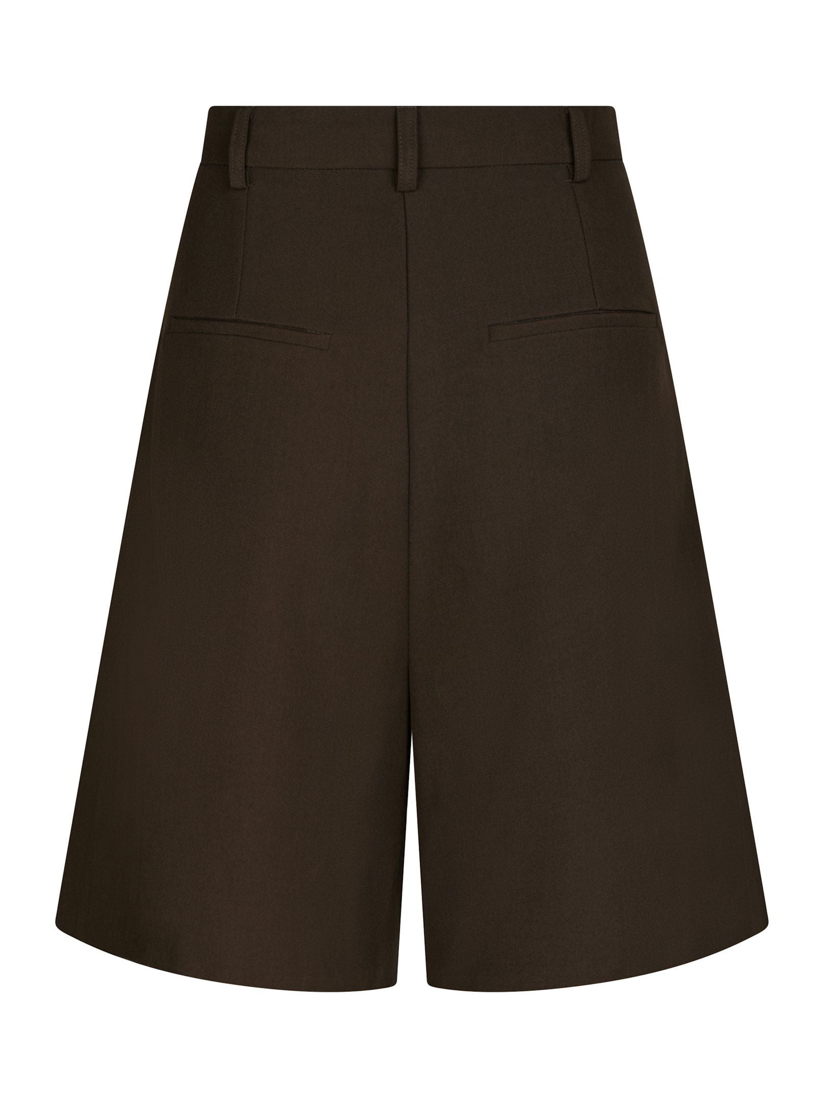 Nika Structure Shorts - Dark Brown