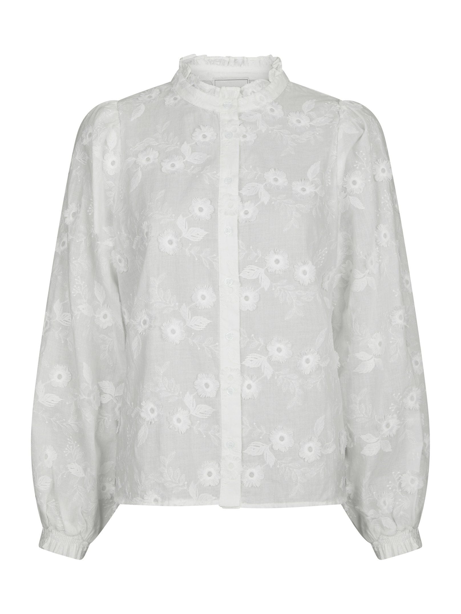 Oda Deco Emb Shirt - White