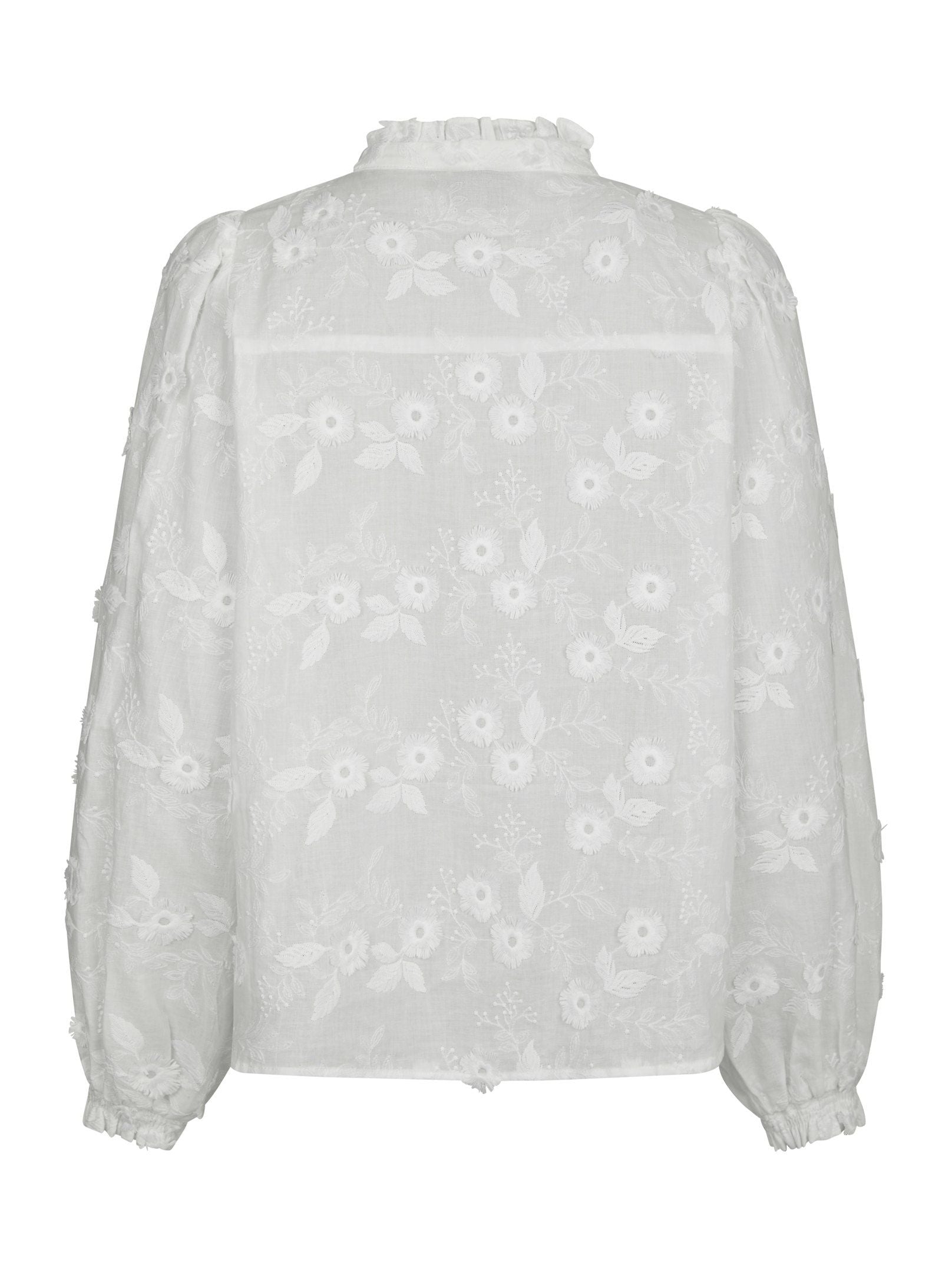 Oda Deco Emb Shirt - White