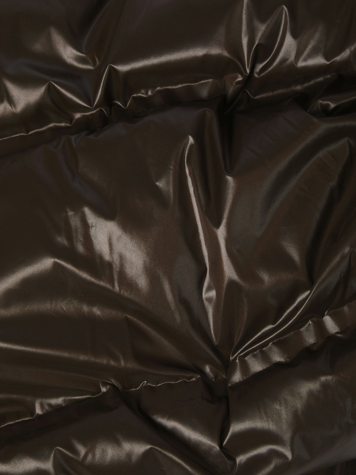 Rhea Shiny Puffer Jacket - Chocolate Brown