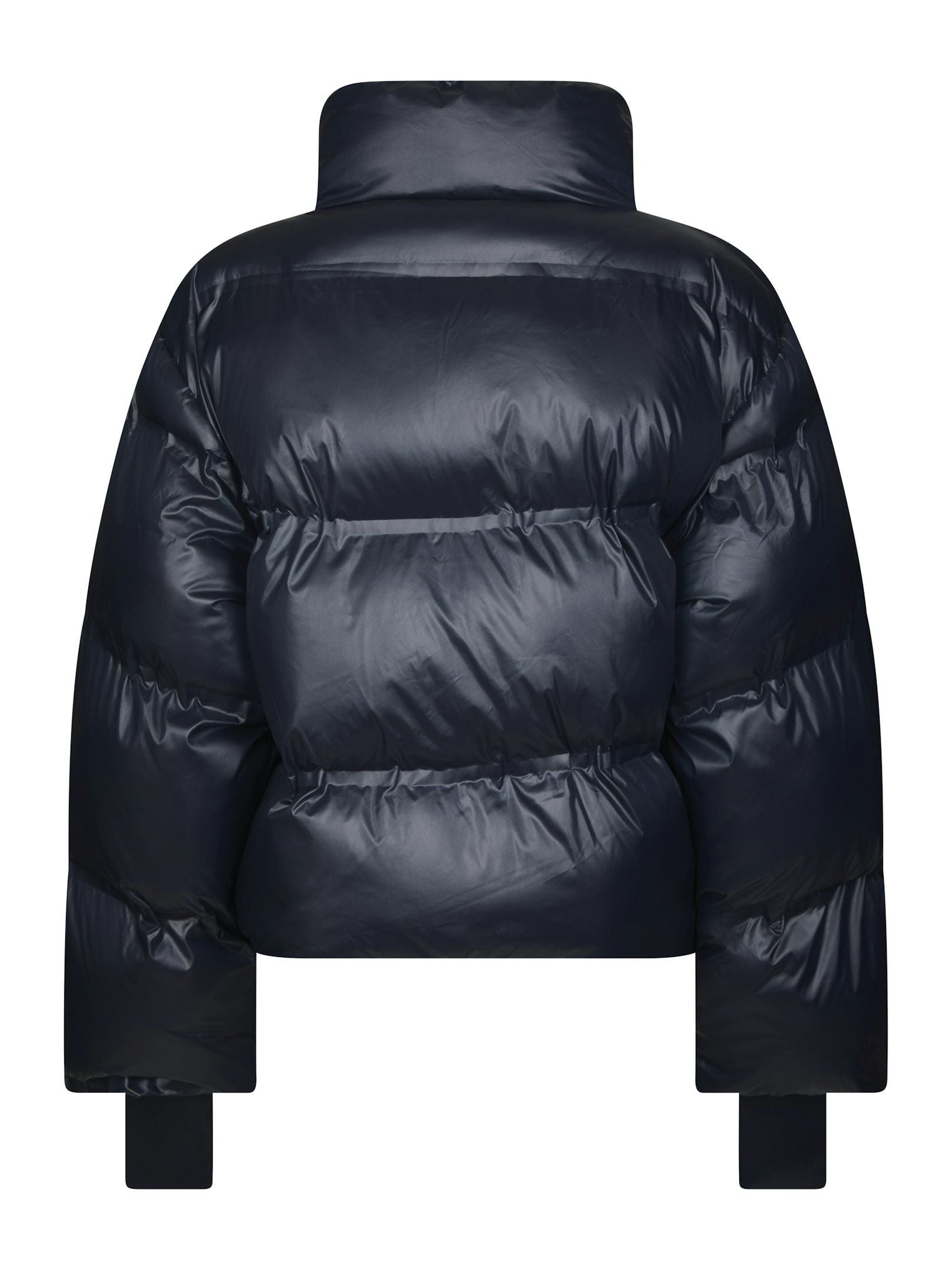 Rhea Shiny Puffer Jacket - Navy