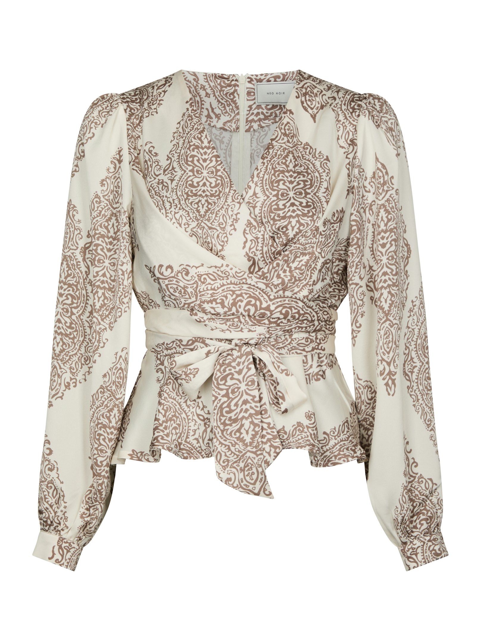 Rista Paisley Drop Blouse - Ivory