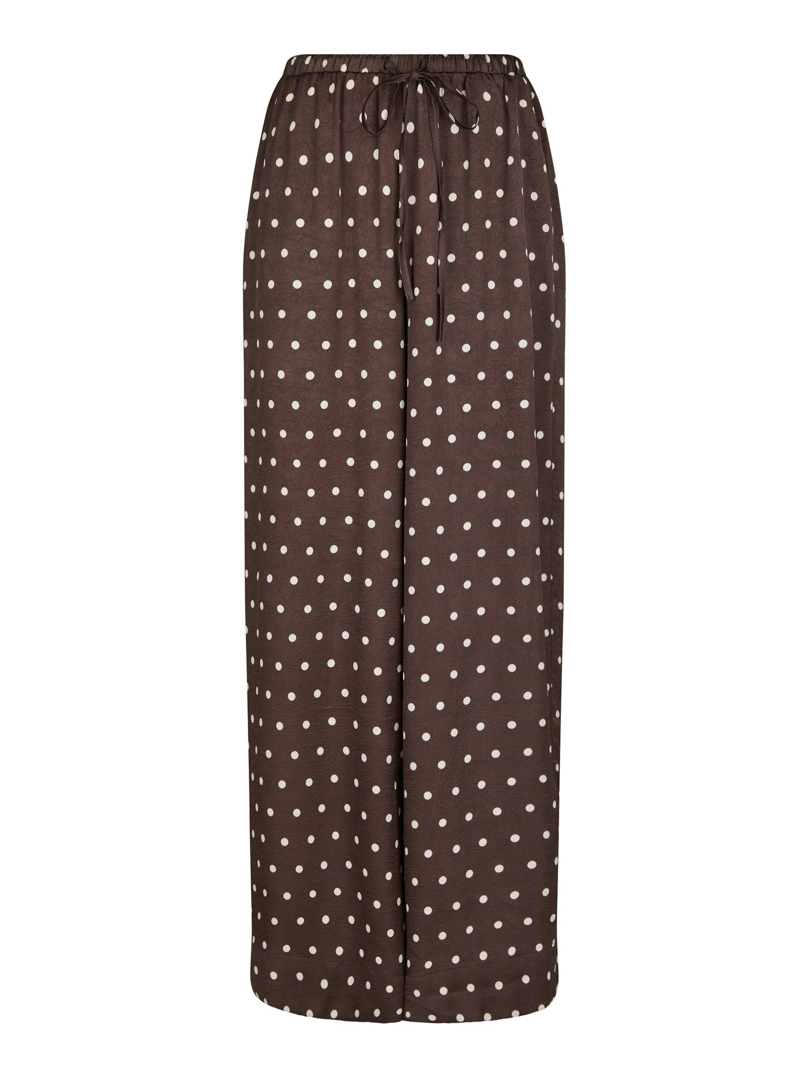Sebba Big Dot Pants - Dark Brown