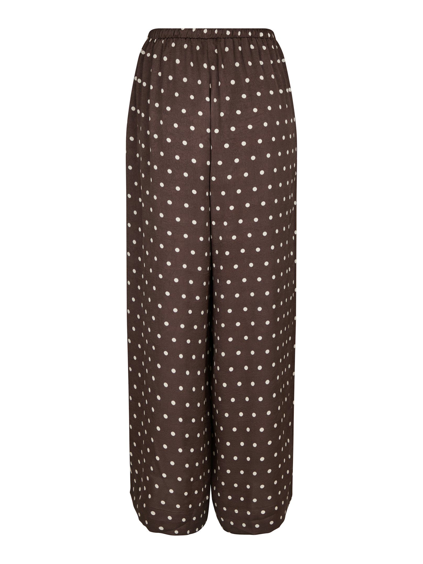 Sebba Big Dot Pants - Dark Brown