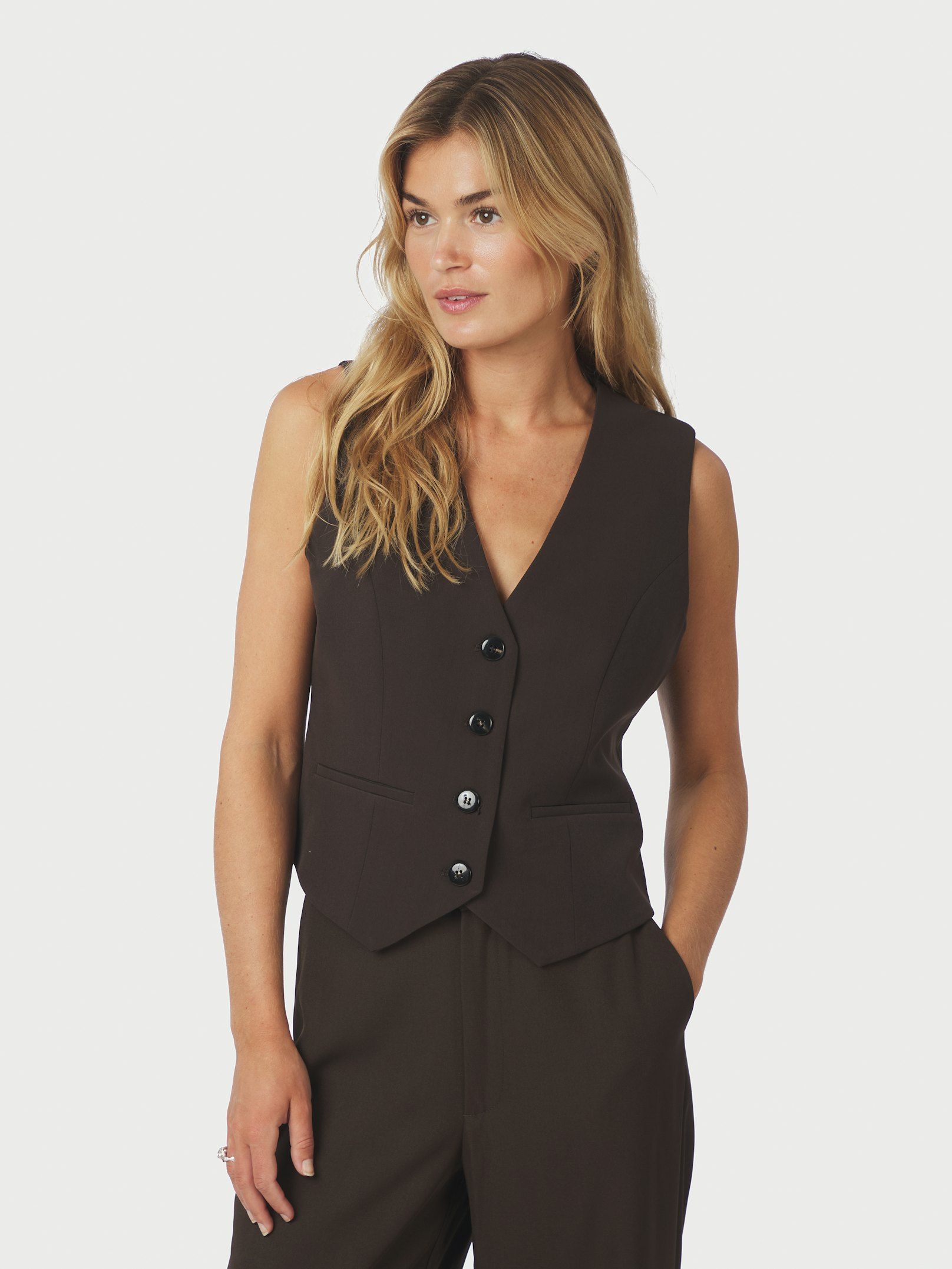 Vendetta Suit Waistcoat - Dark Brown