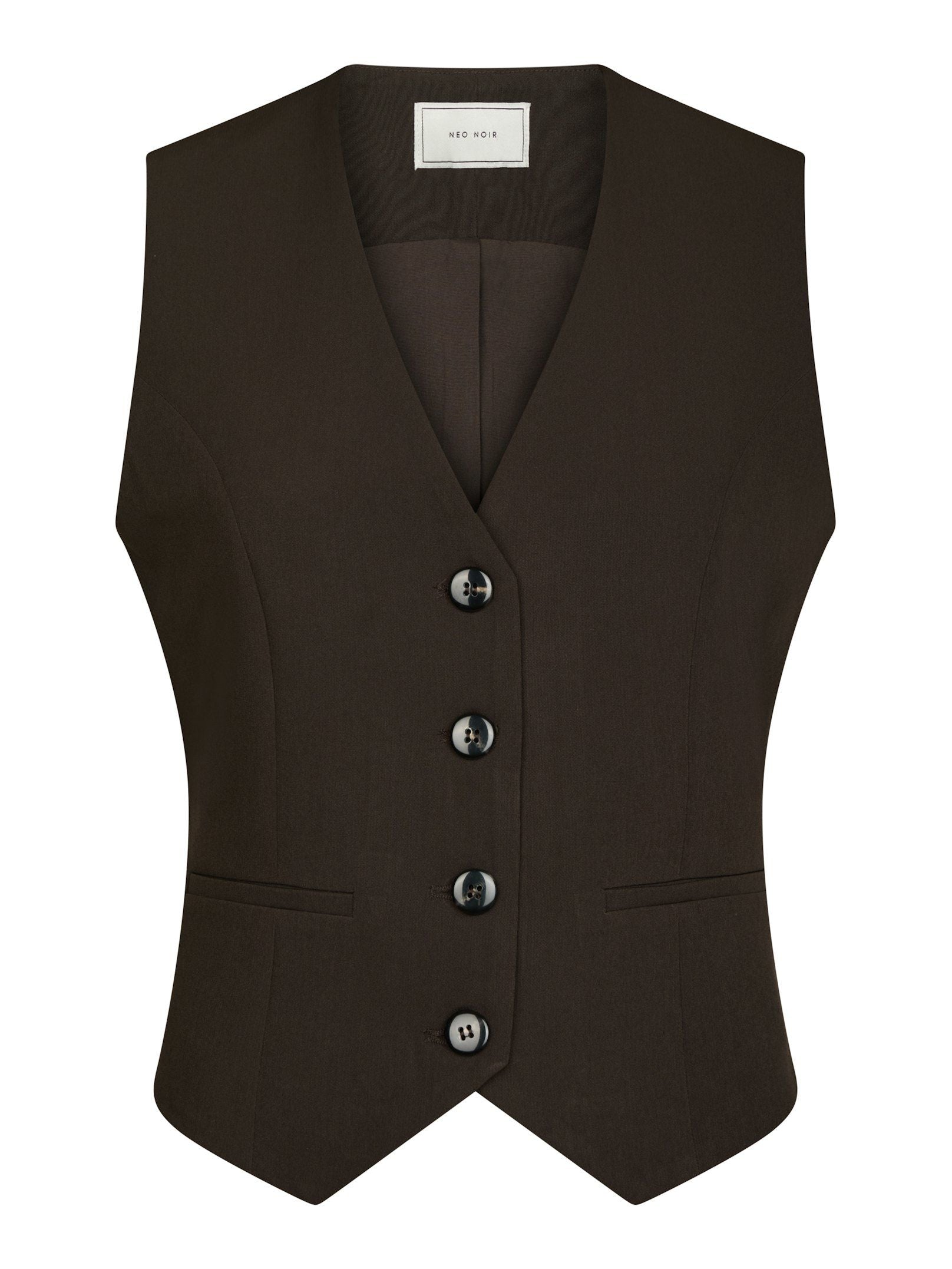 Vendetta Suit Waistcoat - Dark Brown