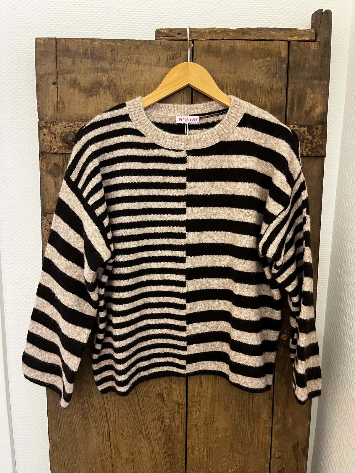 Asy Striped Knit - Beige/Brown