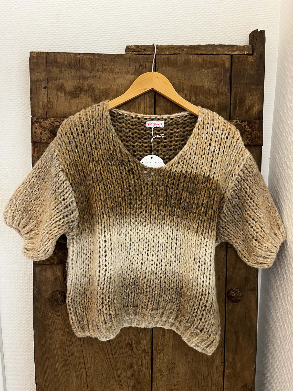 Grace Pullover - Grey/Beige