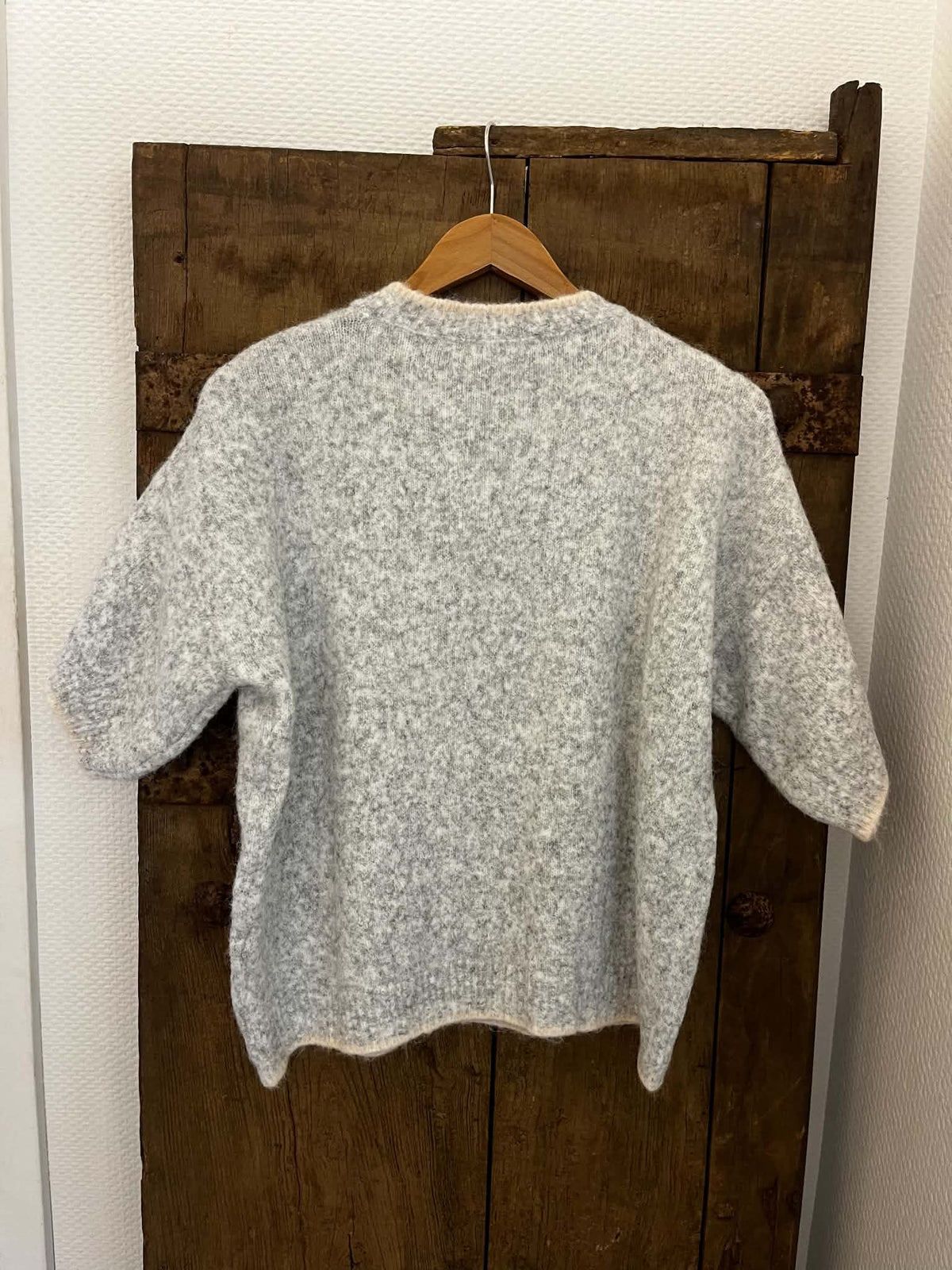 Lobster S/S Knit - Grey/Navy