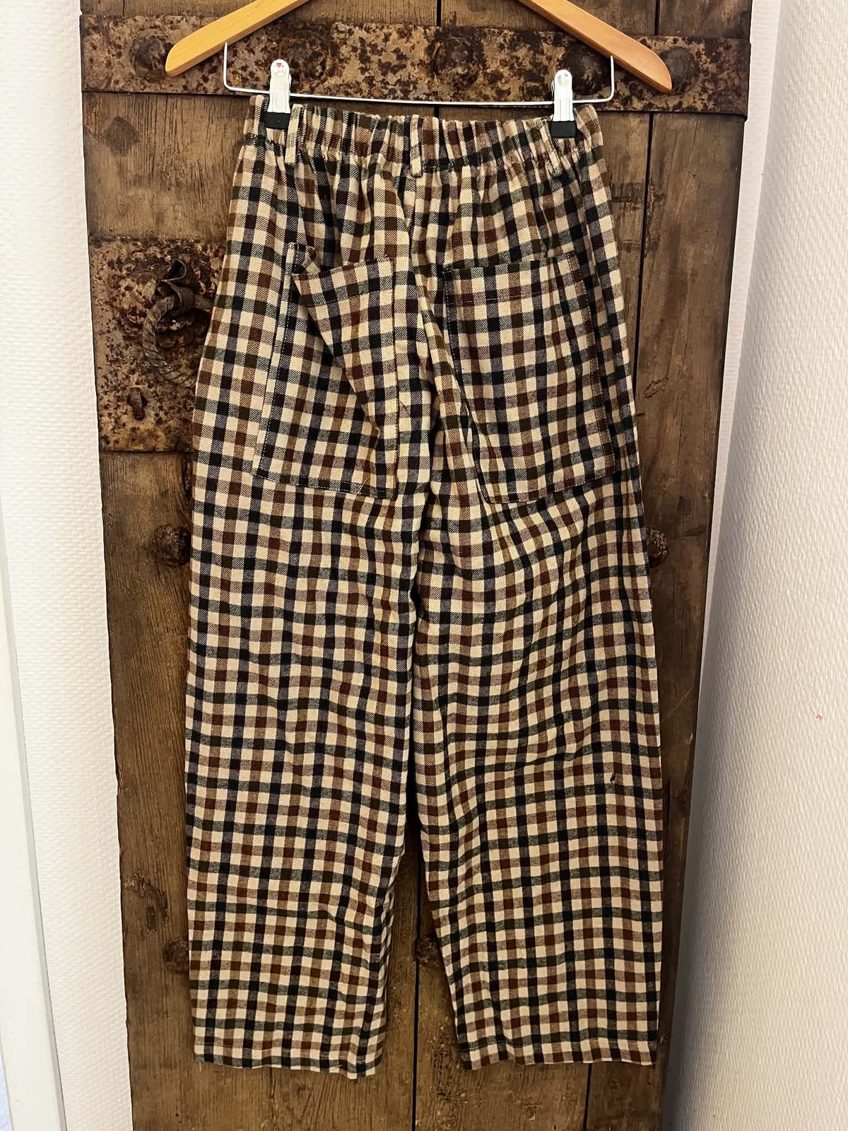 Lotta Check Pants - Khaki/Brown/Beige