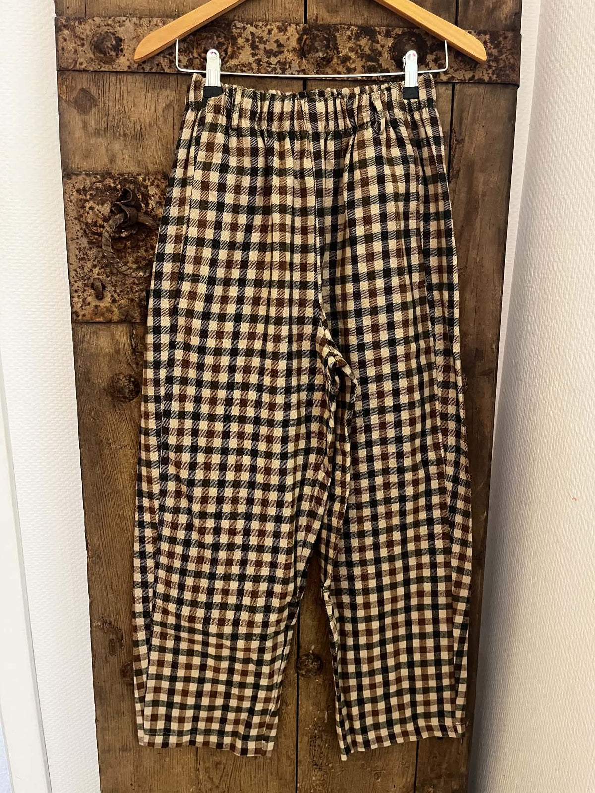 Lotta Check Pants - Khaki/Brown/Beige