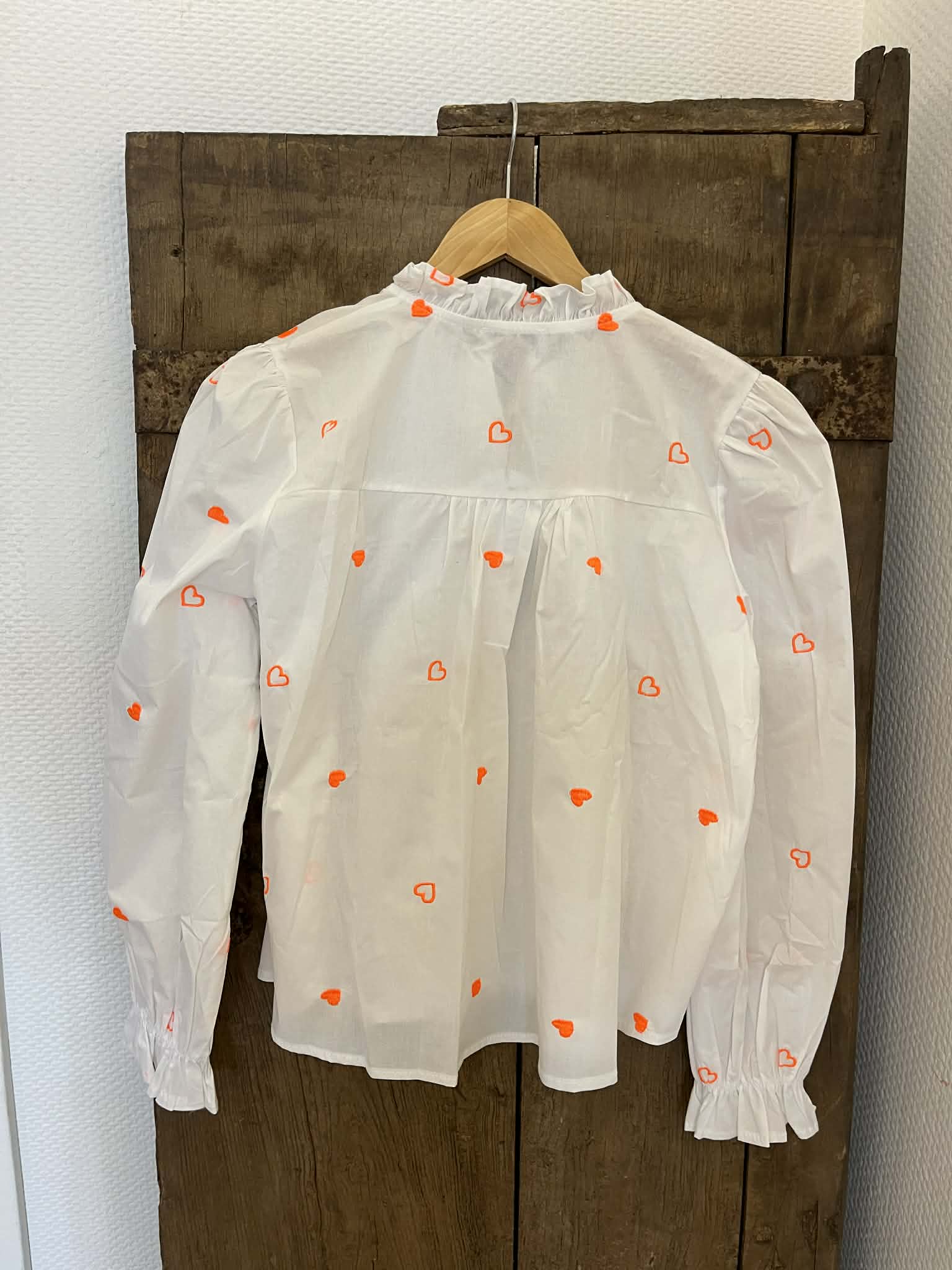 Sweet Heart Shirt - White/Orange