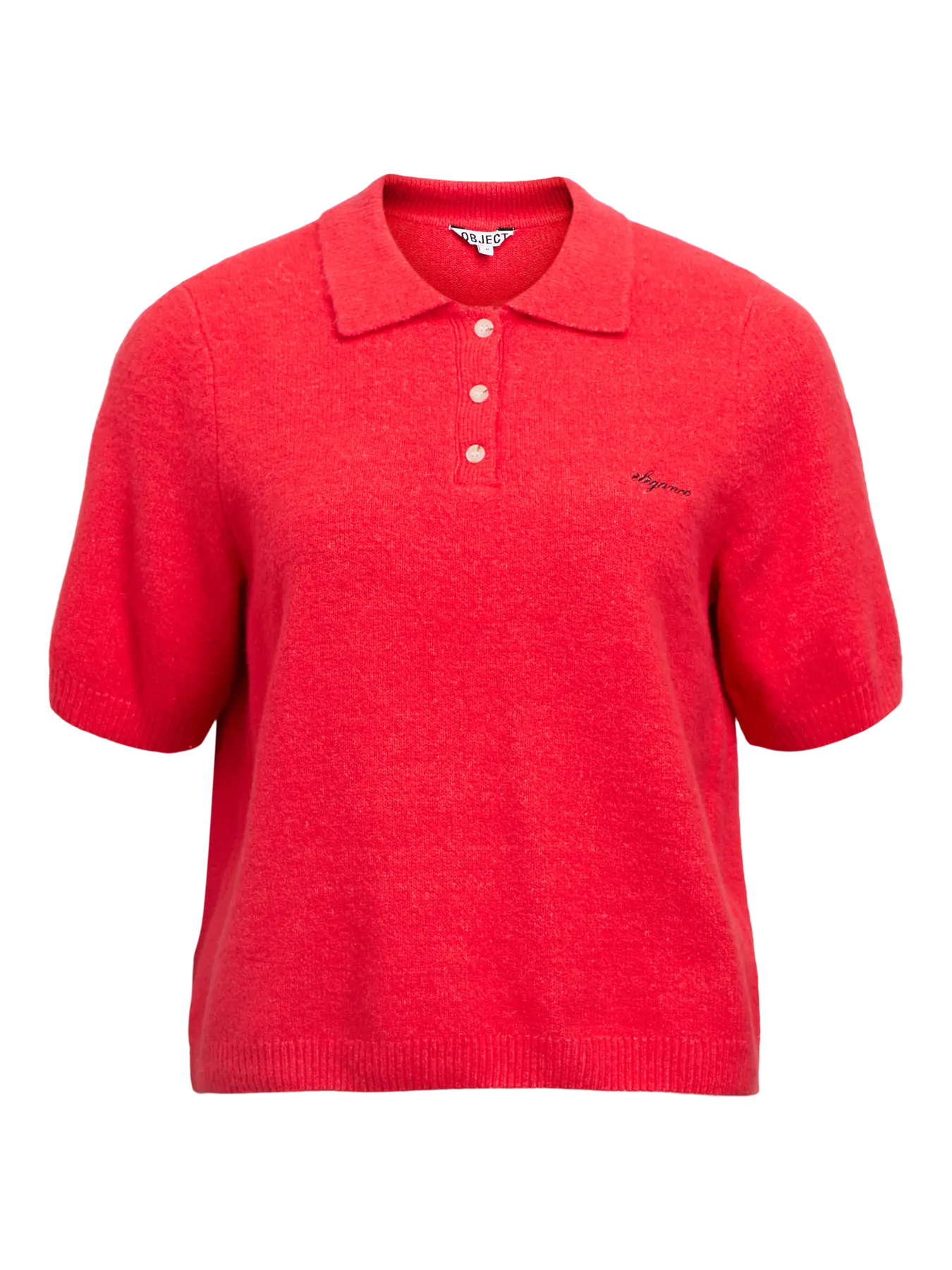DEBBIE SS Knit Polo - Poinsettia