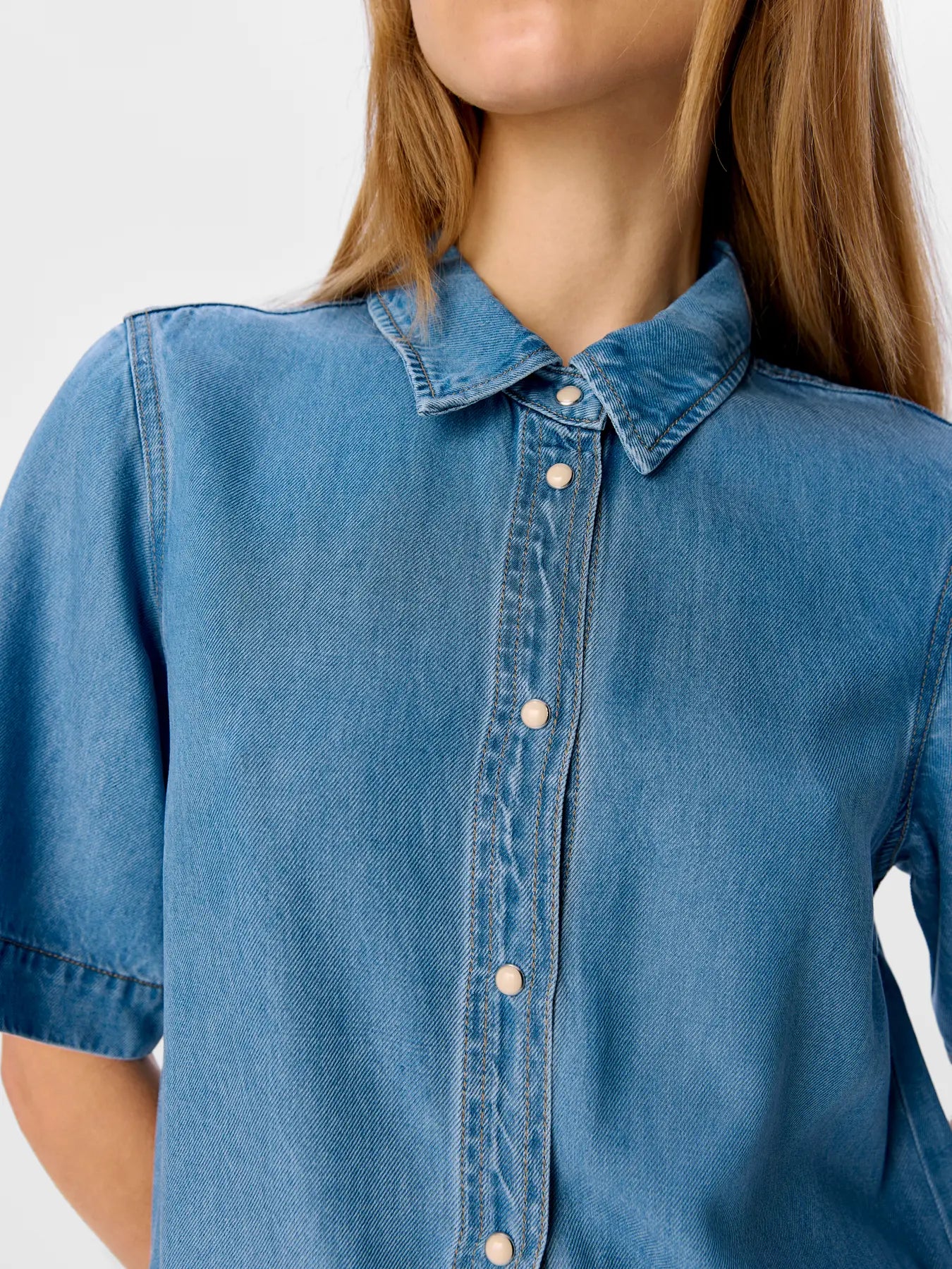 FRAME DENIM DRESS - Light Blue Denim