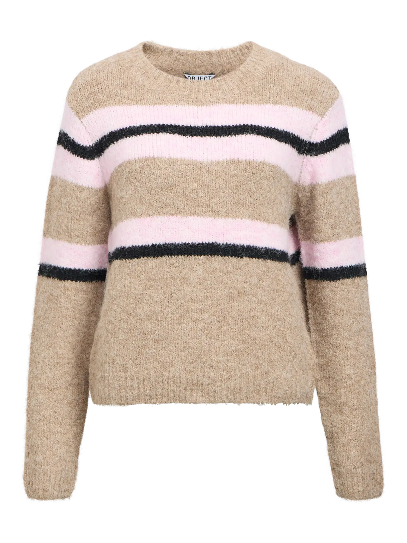 GALIA KNIT PULLOVER - Humus Pink lady/black