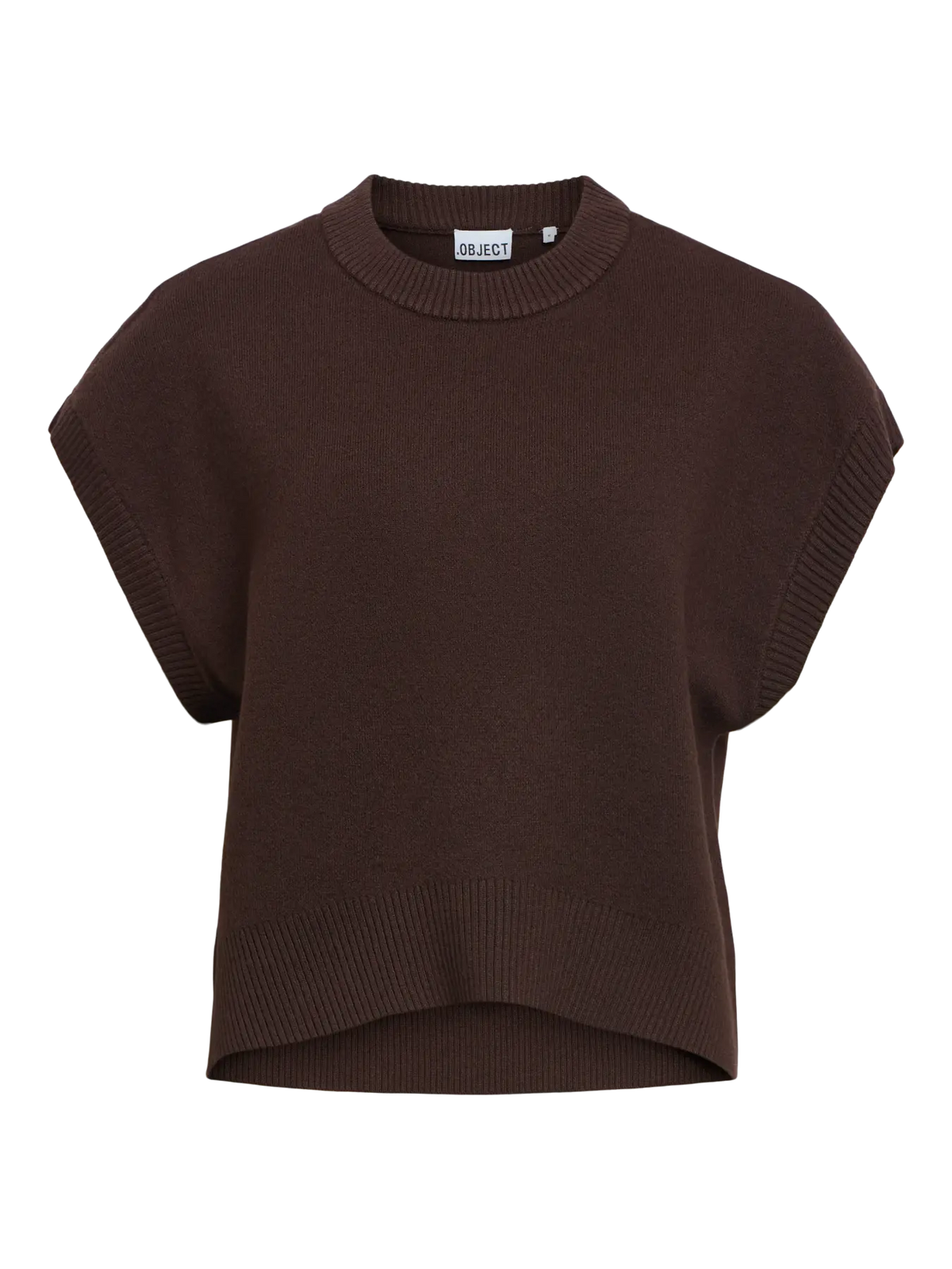 ITONE S/L LO KNIT VEST - Seal Brown Melange