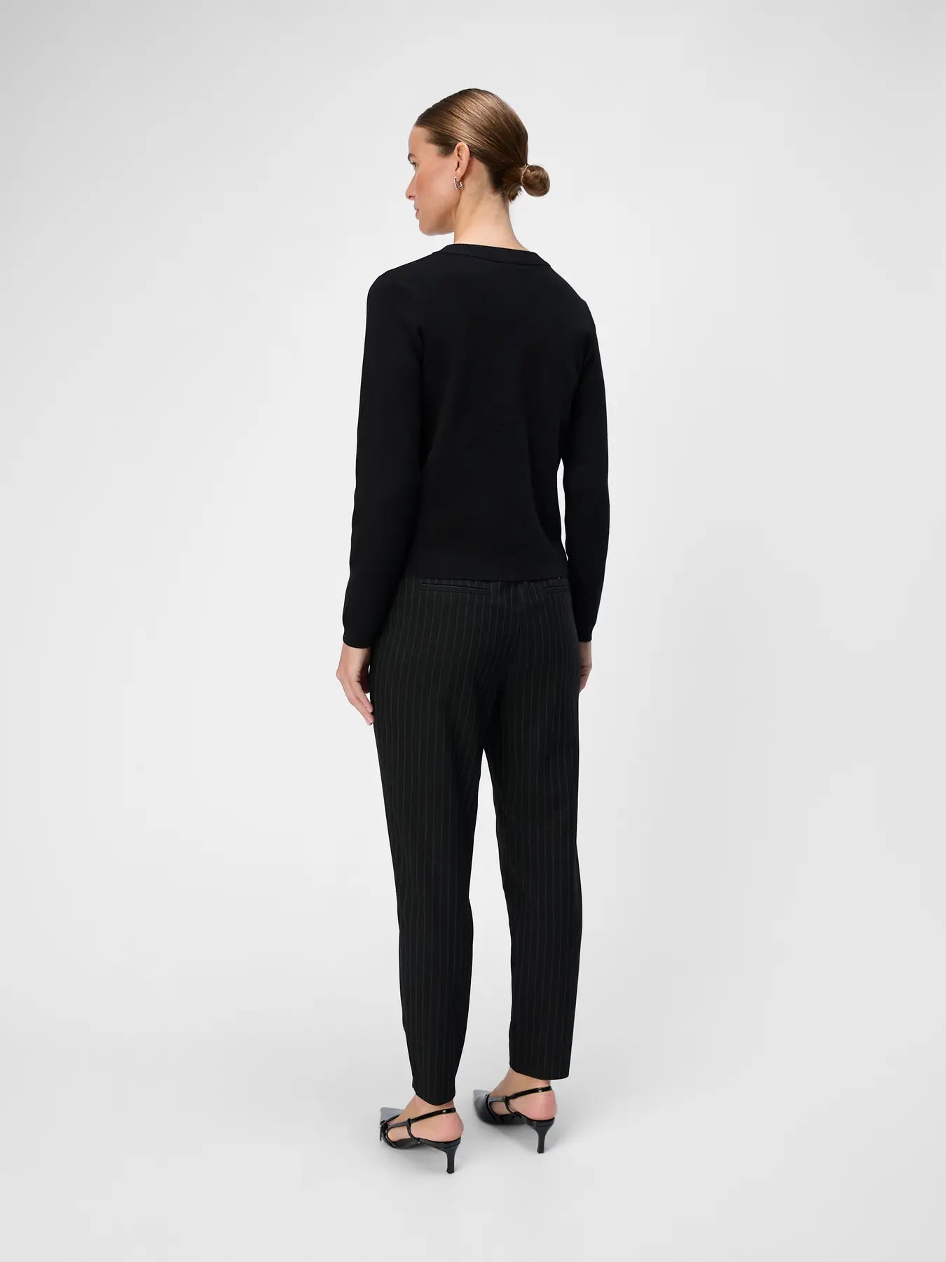 Lisa SLIM Pant - Black/Grey