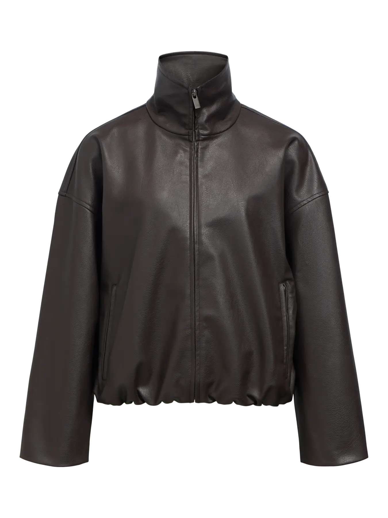 LIVA L/S BOMBER JACKET - Seal Brown