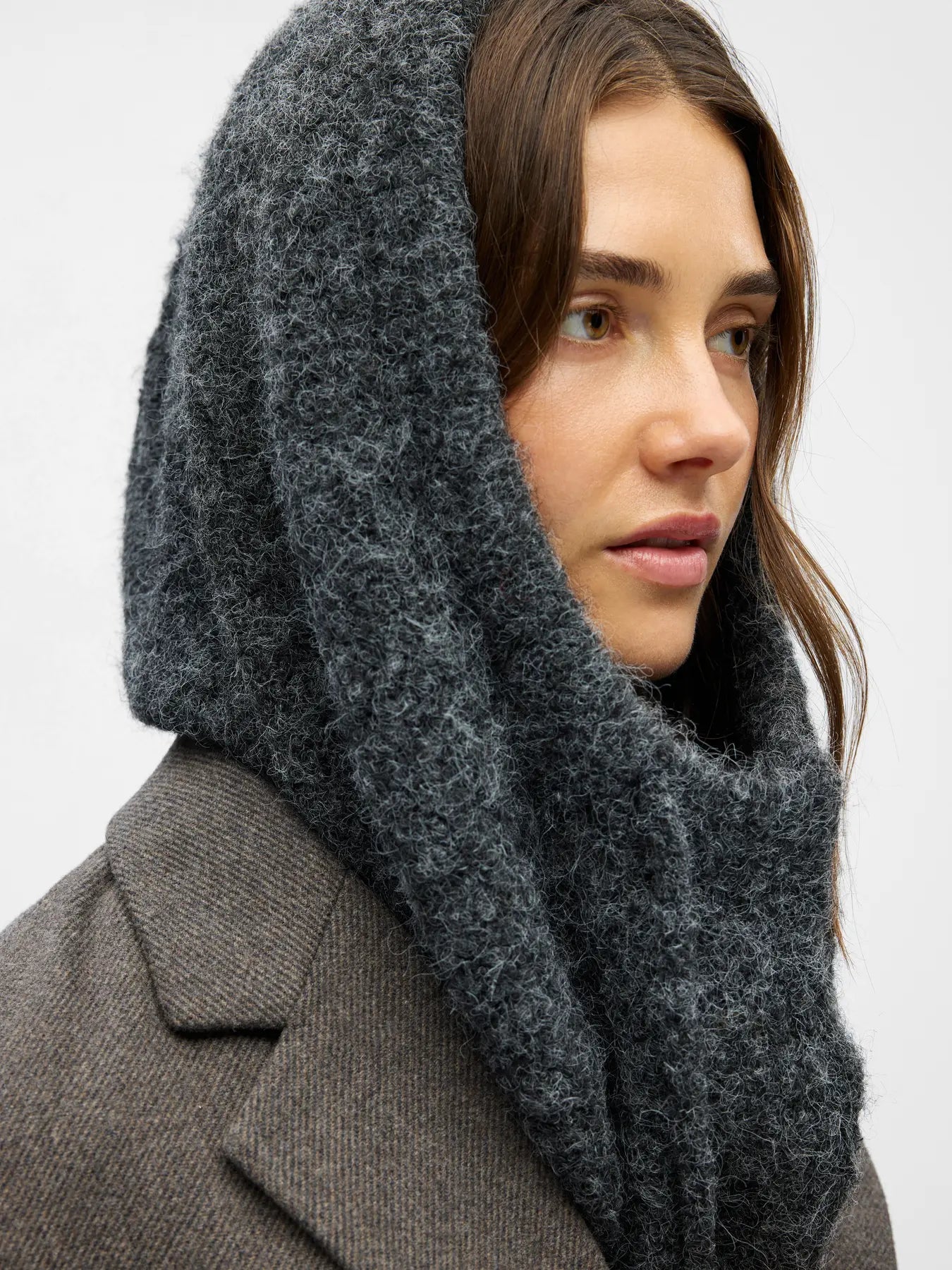 MILU KNIT BALACLAVA - Dark Grey