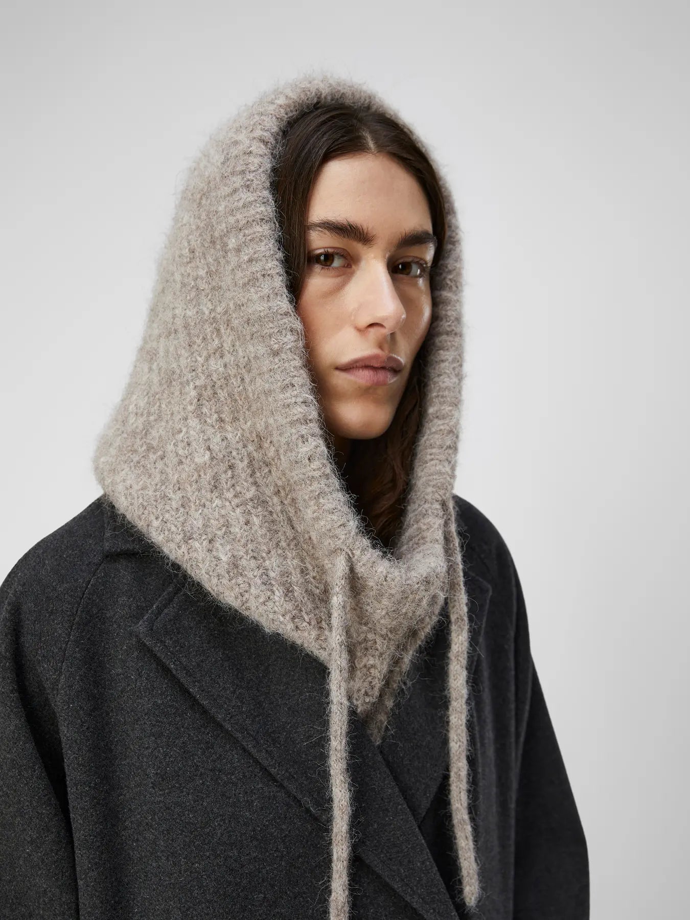 MILU KNIT BALACLAVA - Humus Melange