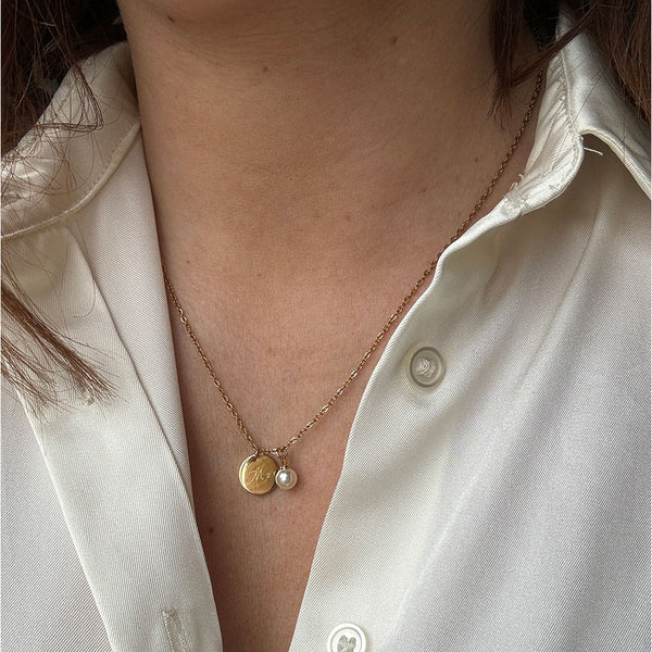 Pearl Necklace - MOR - 14 karat guldbelagt