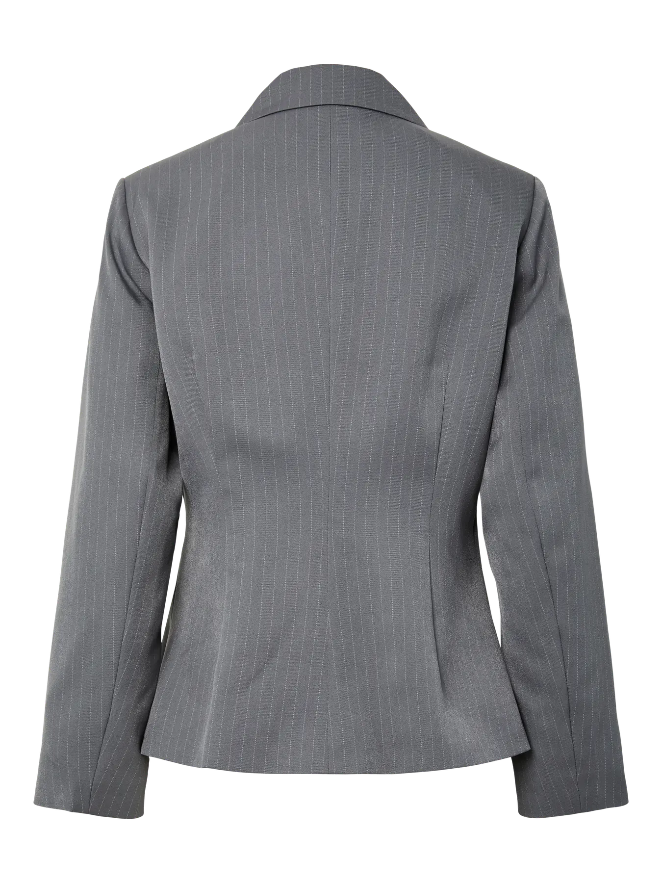 FALKA LS FITTET PINSTRIPED BLAZER - Grey Pinstripe