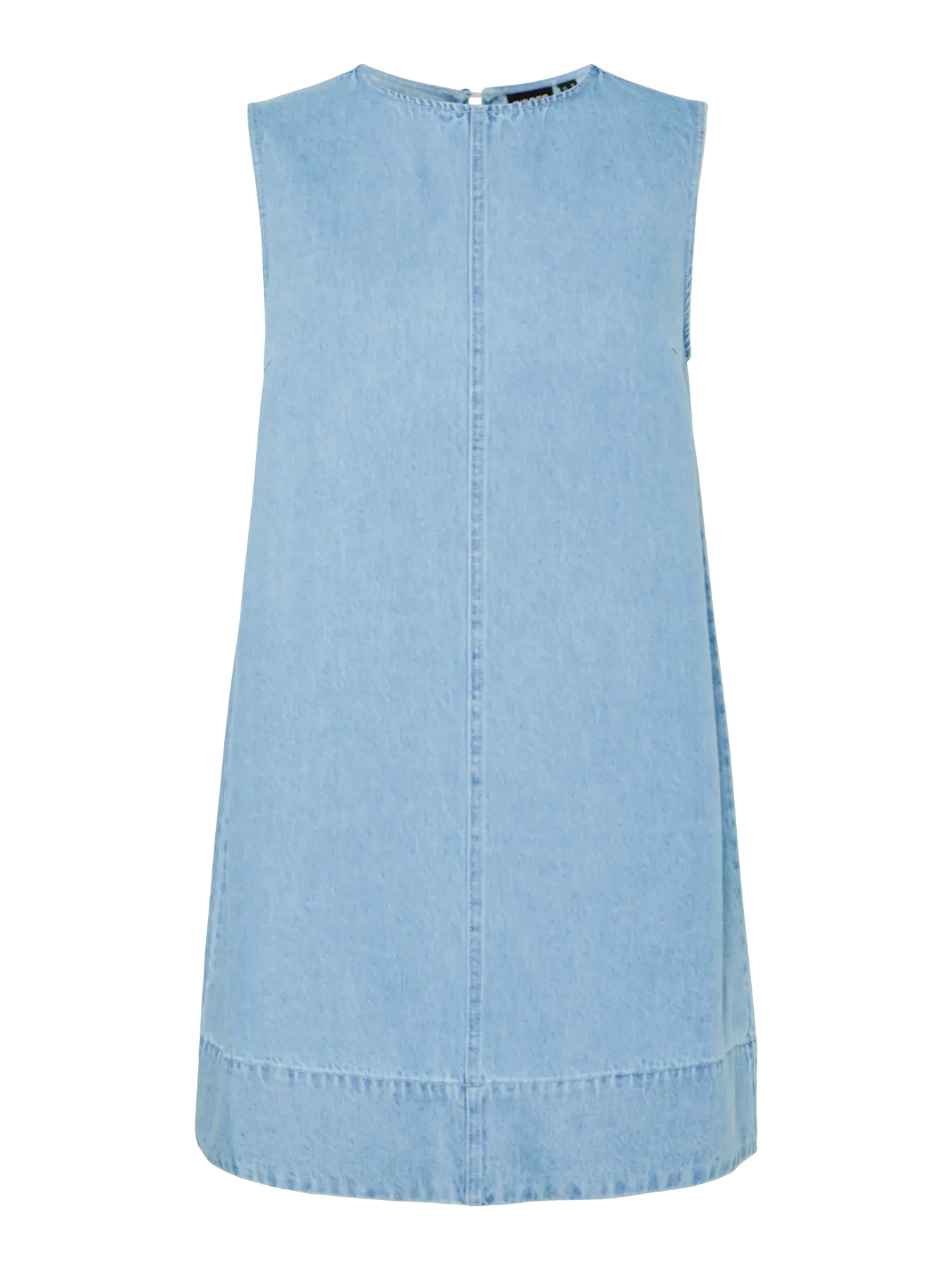 FLORA SL MINI DENIM DRESS - Light Blue Denim