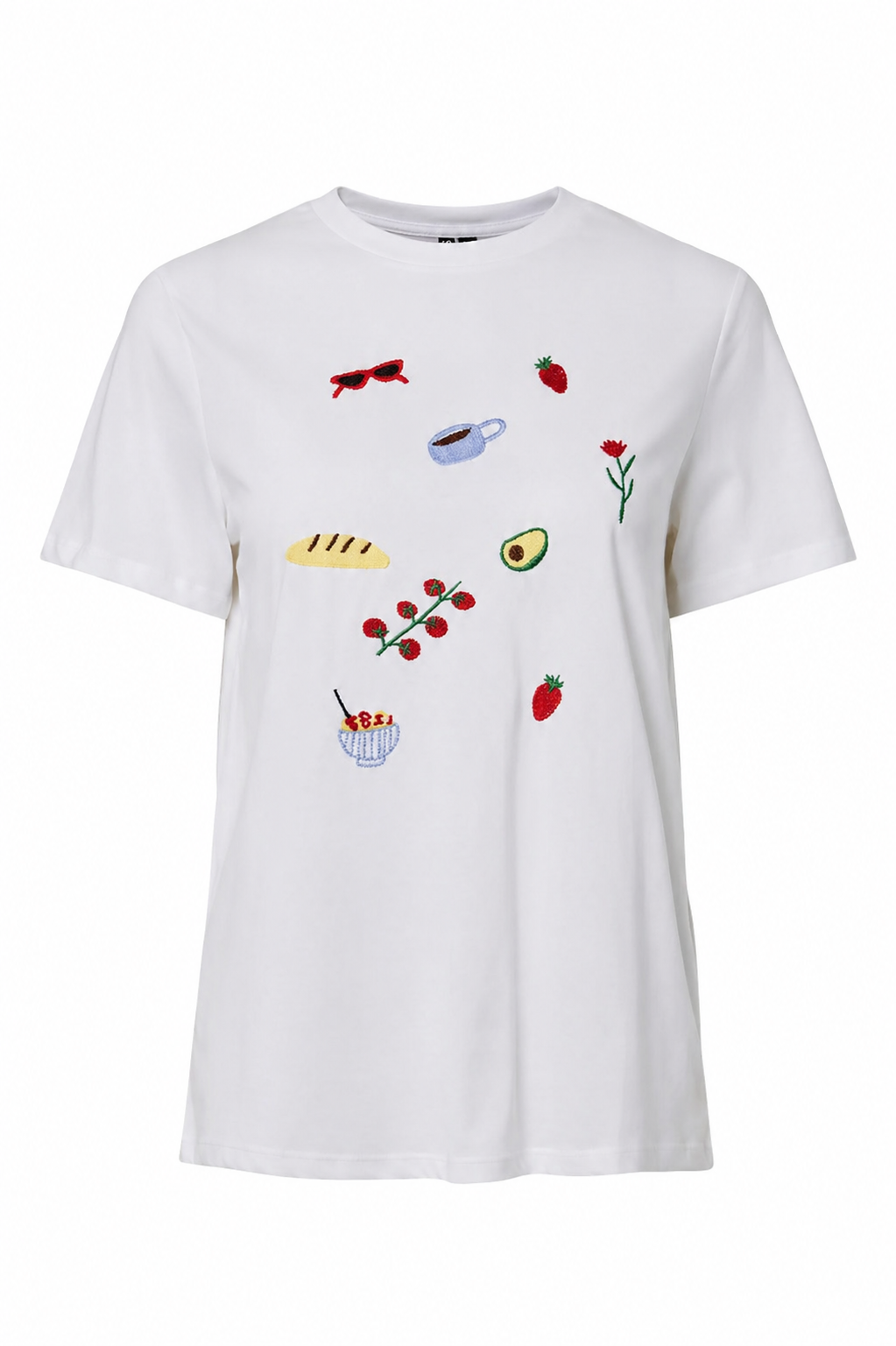 GAK S/S EMBROIDERY T-SHIRT - White/Every single moment