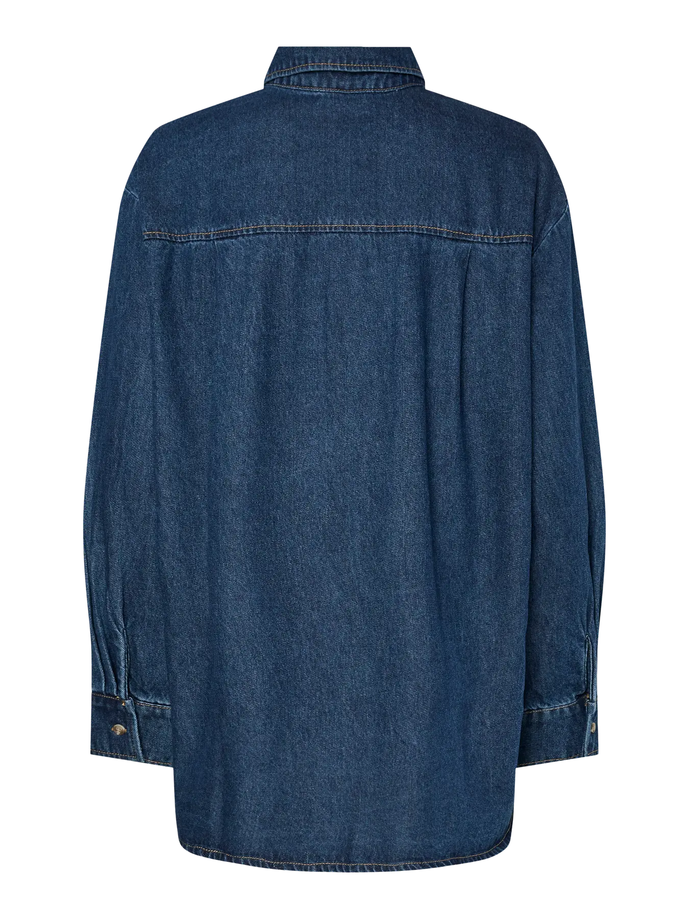 MAISIE LS DENIM SHIRT - Dark Blue Denim