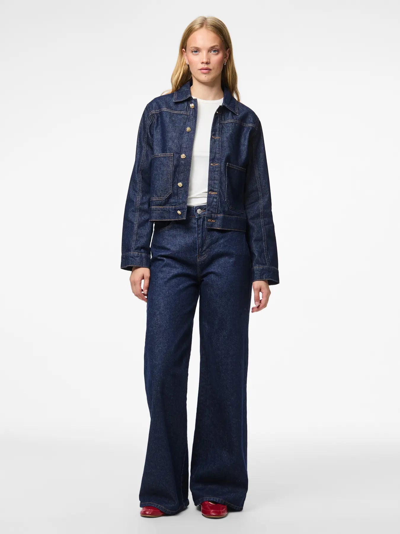 MALIN DENIM JACKET - Dark Blue Denim RAW UNWASHED