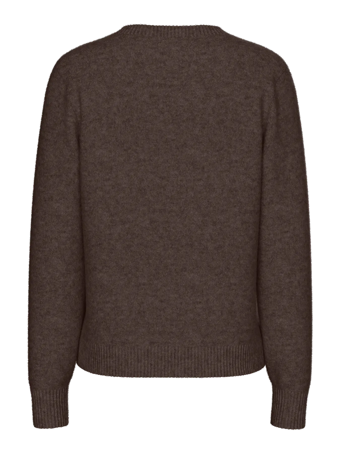 MALOU LS KNIT CARDIGAN - Hot Fudge MELANGE