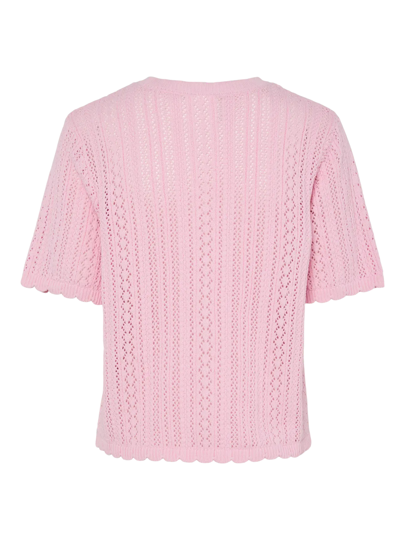 NUKA SS O-neck Knit Cardigan - Roseate Spoonbill