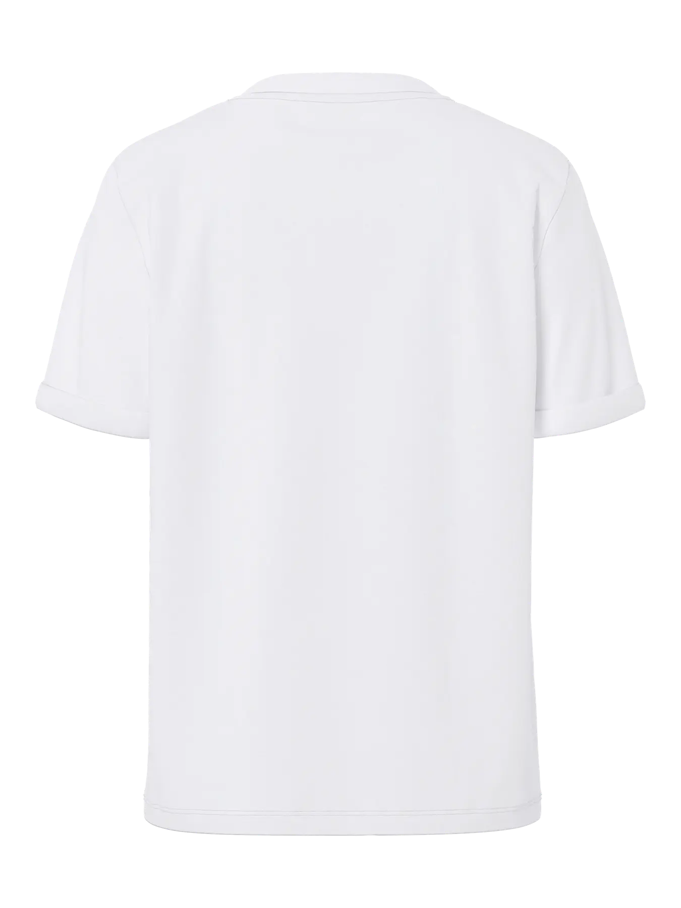 RIA SS FOLD UP SOLID TEE - Bright White