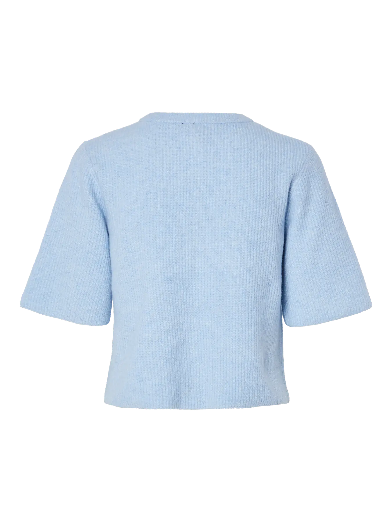 SILLY SS O-NECK KNIT CARDIGAN - Cashmere Blue MELANGE