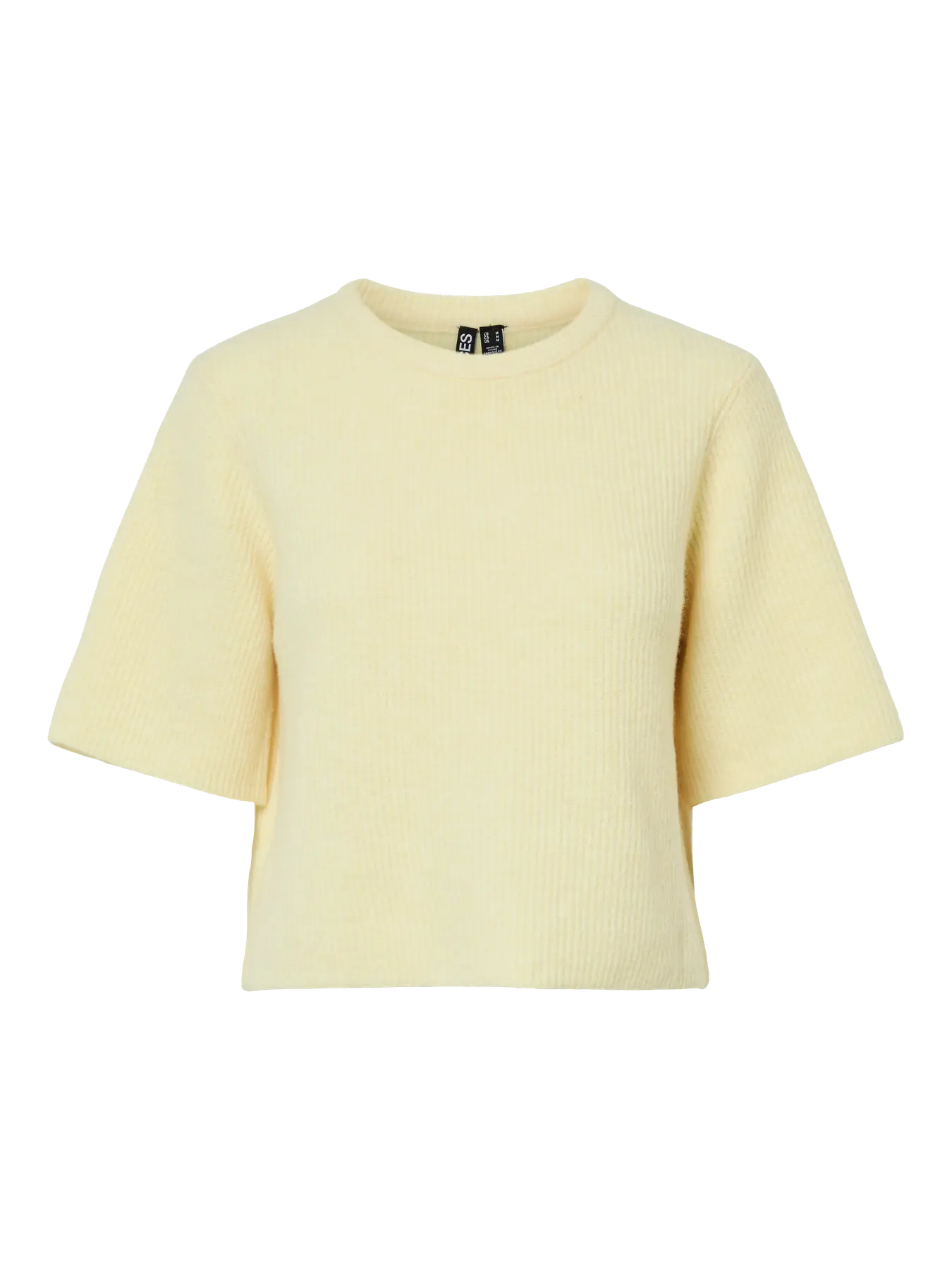 SILLY SS O-NECK KNIT - Pale Banana MELANGE
