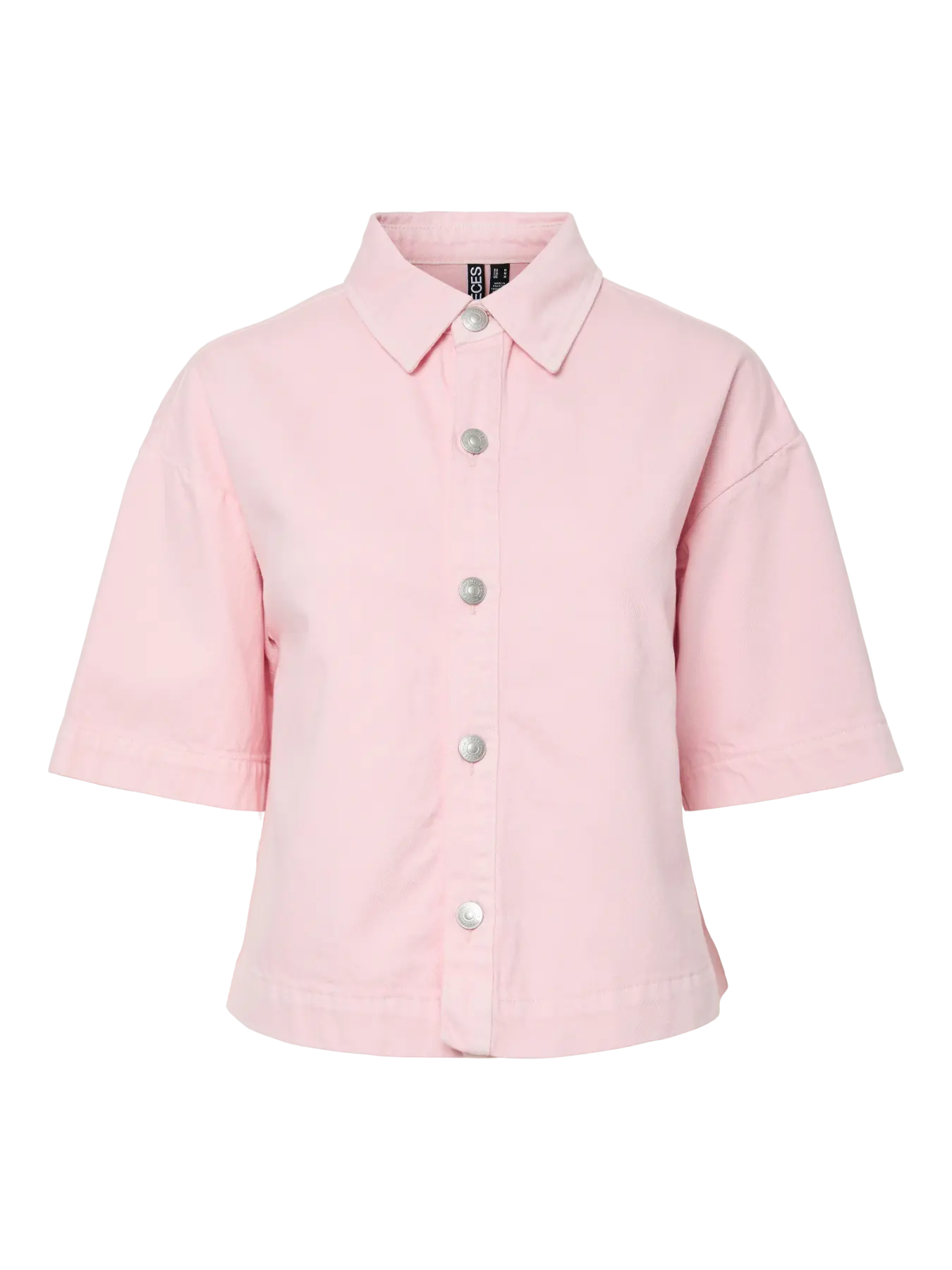 SKY SS A-SHAPE DENIM TOP - Roseate Spoonbill