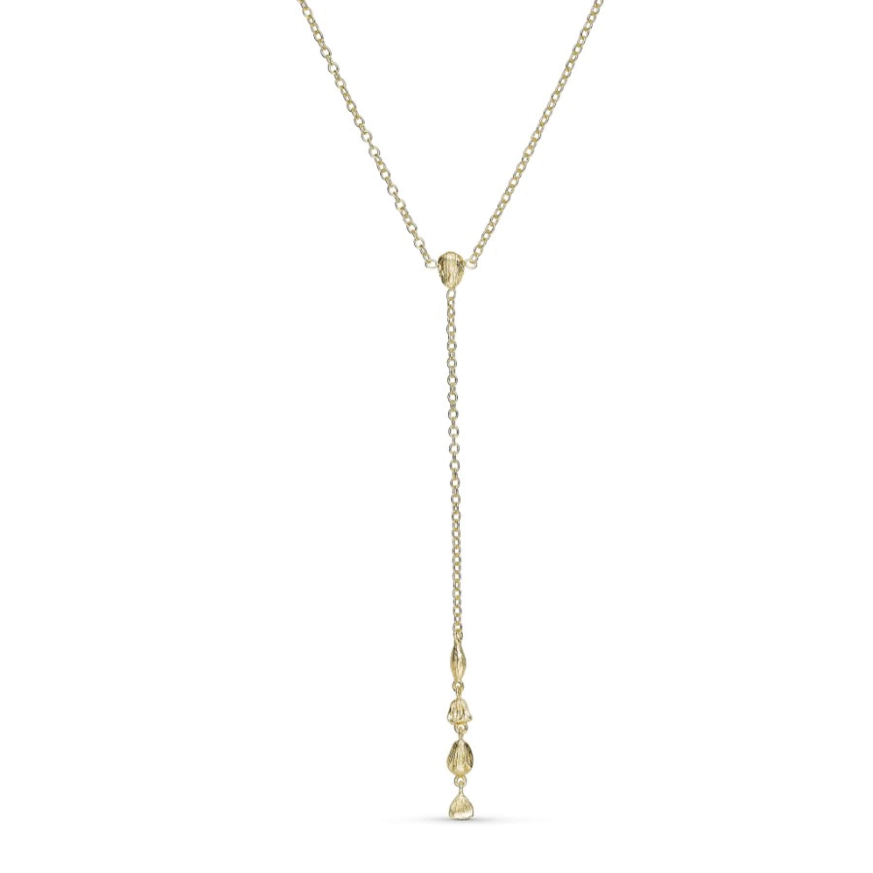 Gretha Y-necklace - Guld