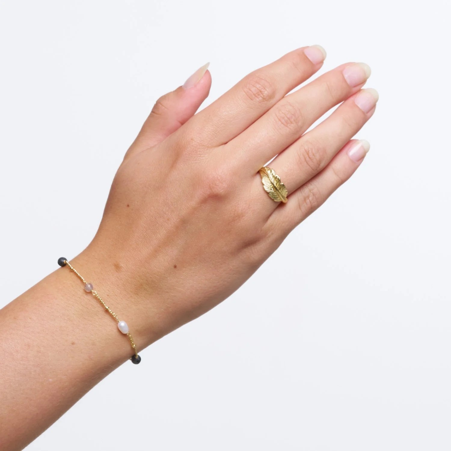 Anais Armbånd - 24K Guldbelagt Smoky Rosa