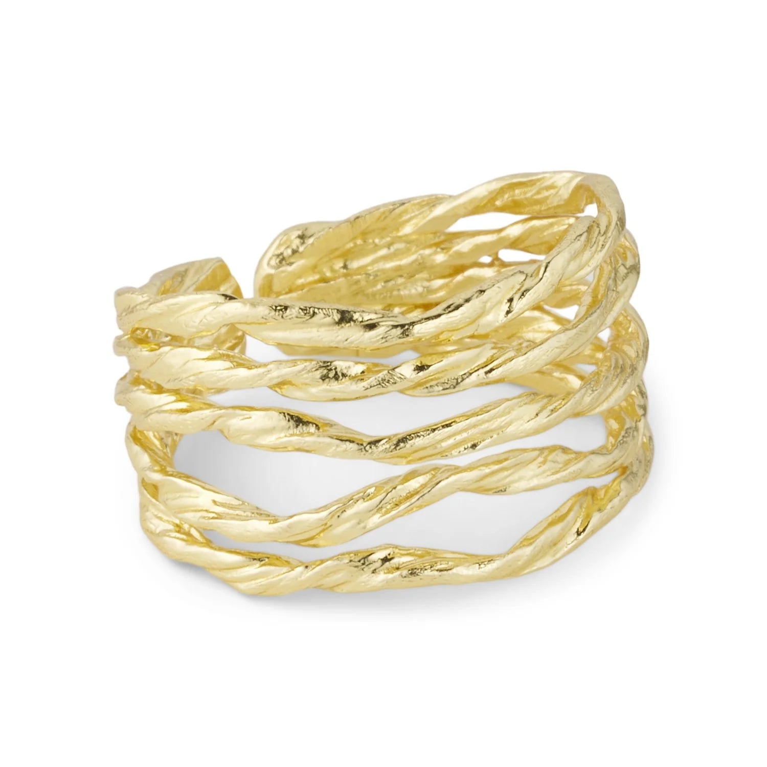 Willow Bred Ring - 24K Guldbelagt