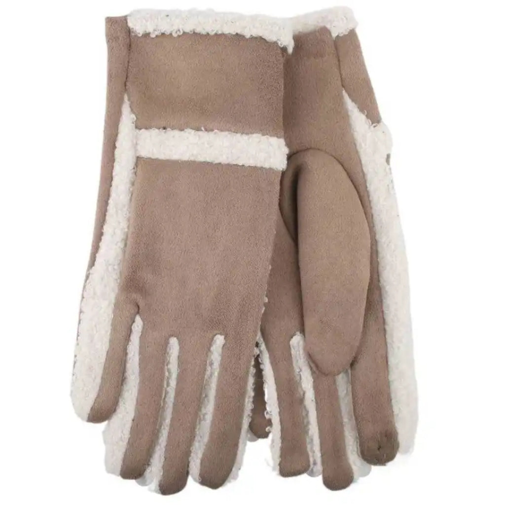 Soft Glove with IPHONE Touch - Taupe