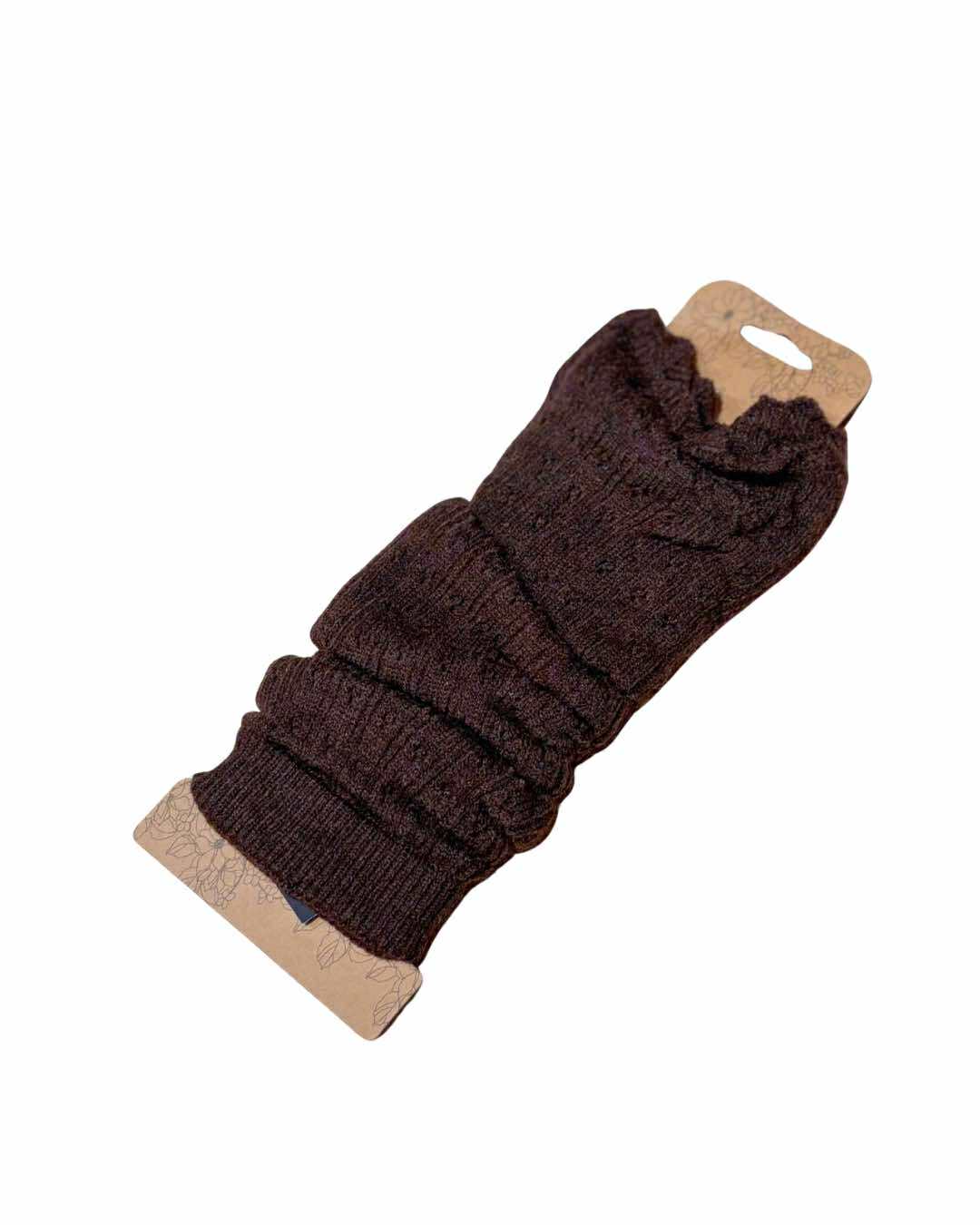 Leg Warmers w 35% wool - Marron