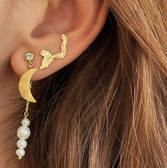Petit berries behind earring