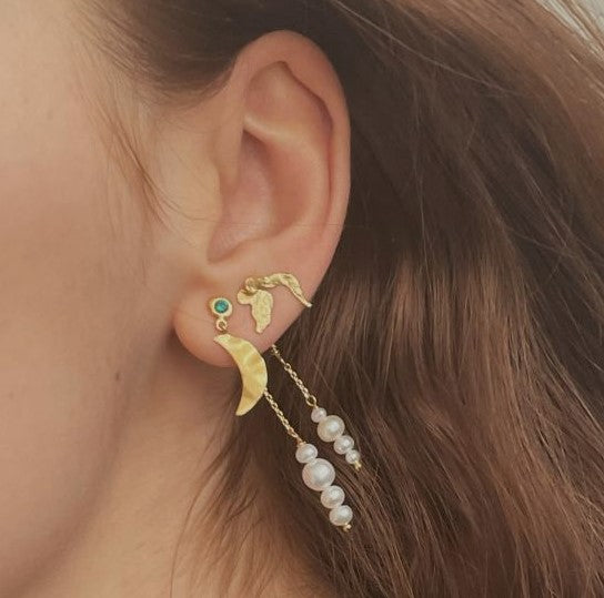 Petit berries behind earring